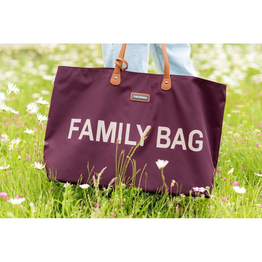 Childhome - Sac de voyage FAMILY BAG couleur vin