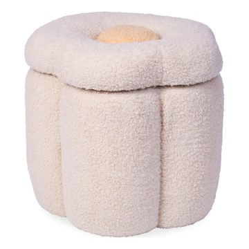 Childhome - Tabouret FLEUR d. 35 cm crème