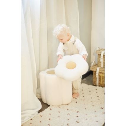 Childhome - Tabouret FLEUR d. 35 cm crème