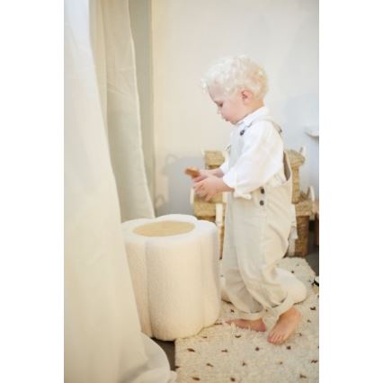 Childhome - Tabouret FLEUR d. 35 cm crème