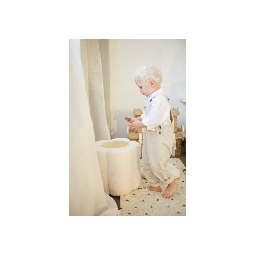 Childhome - Tabouret FLEUR d. 35 cm crème