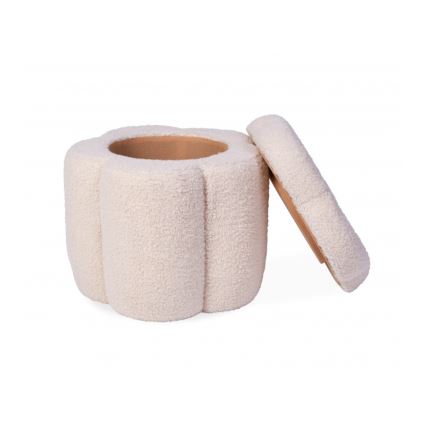 Childhome - Tabouret FLEUR d. 35 cm crème