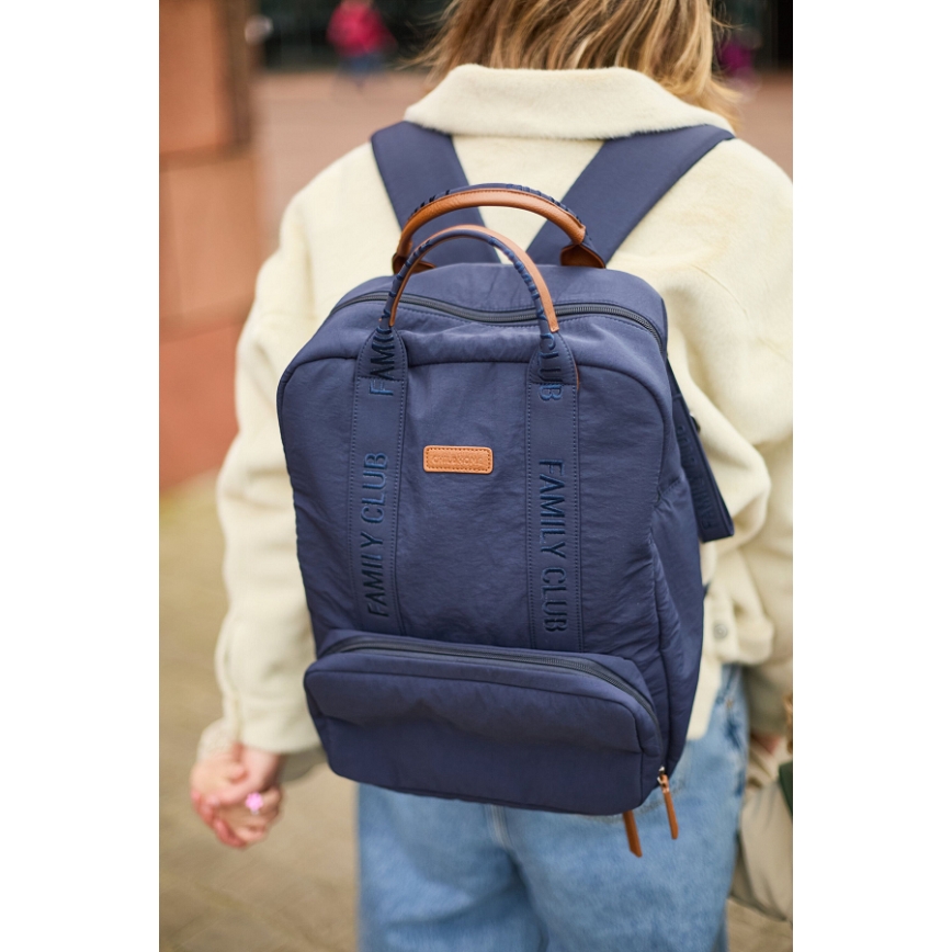 Childhome - Veranderende rugzak FAMILY CLUB blauw