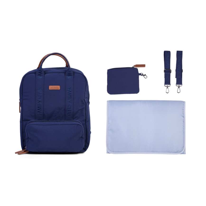 Childhome - Veranderende rugzak FAMILY CLUB blauw