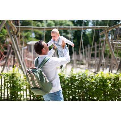 Childhome - Veranderende rugzak FAMILY CLUB groen