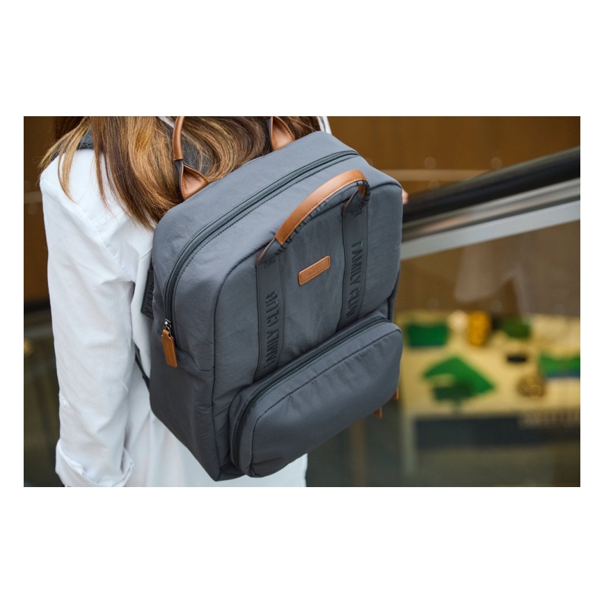 Childhome - Veranderende rugzak FAMILY CLUB SIGNATURE grijs