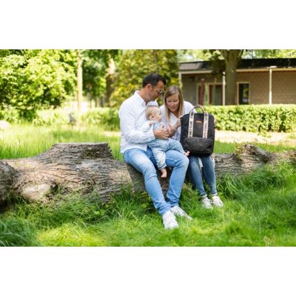 Childhome - Veranderende rugzak FAMILY CLUB zwart