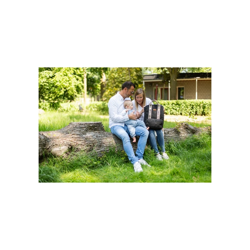 Childhome - Veranderende rugzak FAMILY CLUB zwart