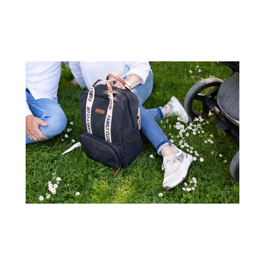 Childhome - Veranderende rugzak FAMILY CLUB zwart