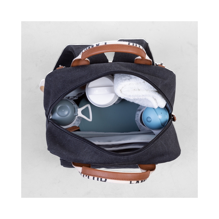 Childhome - Veranderende rugzak FAMILY CLUB zwart