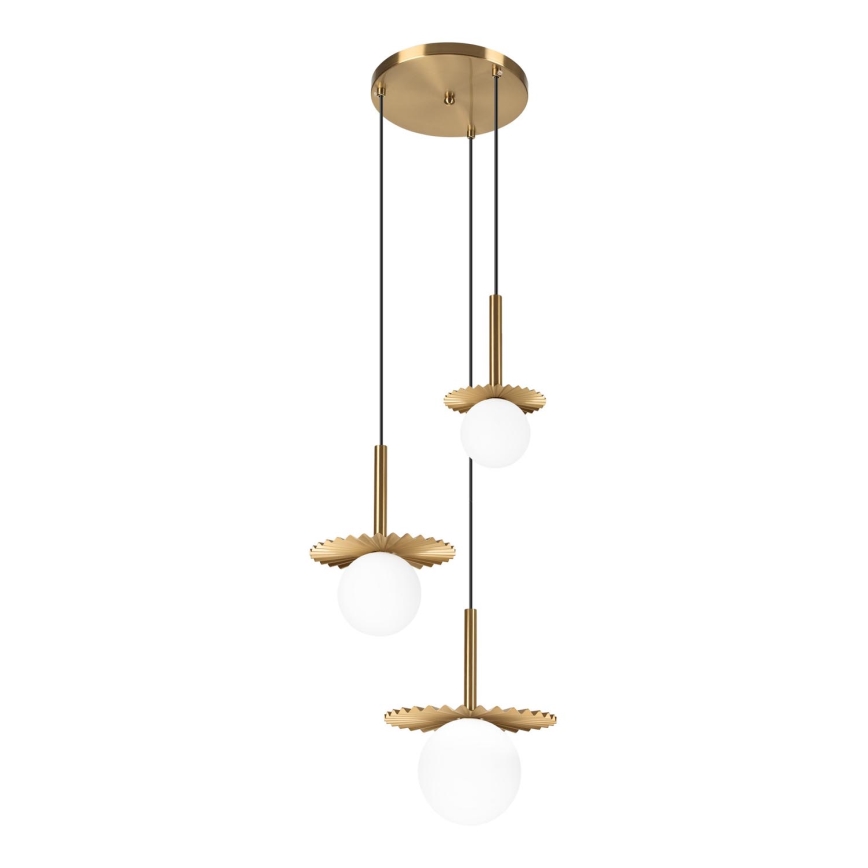 CHITA hanglamp met kabel 3xG9/5W/230V goudkleurig