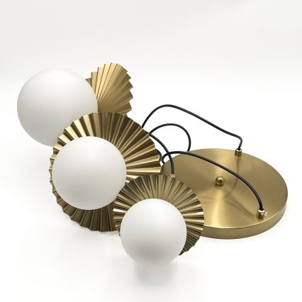 CHITA hanglamp met kabel 3xG9/5W/230V goudkleurig