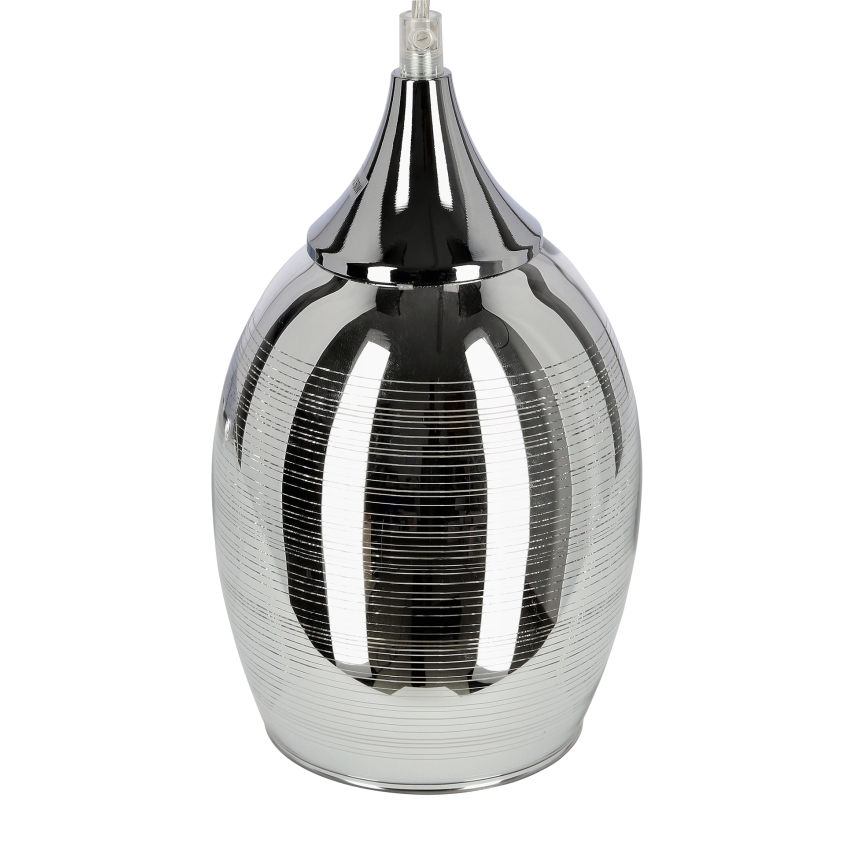 Chromen Hanglamp aan koord MARINA 5x E27 / 60W / 230V