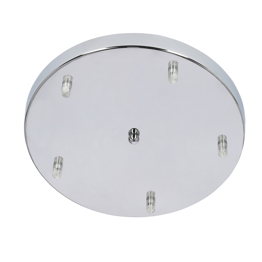 Chromen Hanglamp aan koord MARINA 5x E27 / 60W / 230V