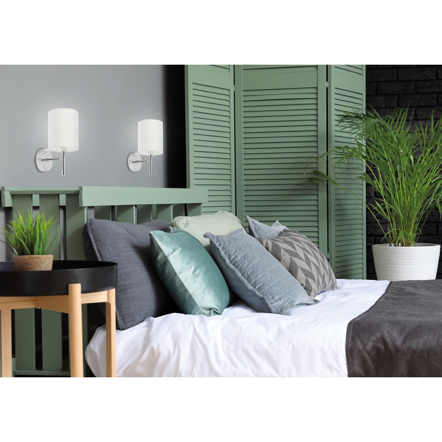 Chromen Wandlamp YAN 1x E14 / 40W / 230V