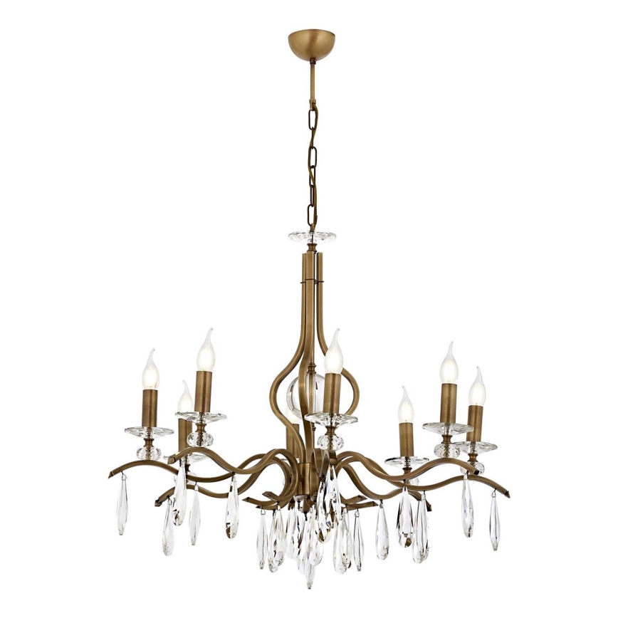 CLASSIC 8xE14/40W/230V hanglamp, brons
