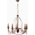 CLASSIC hanglamp 5xE14/40W/230V brons