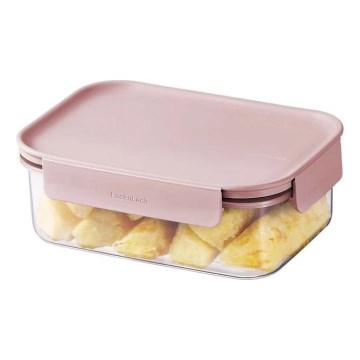 CLASSIC PLUS bewaardoos voor levensmiddelen 420 ml, roze/doorzichtig