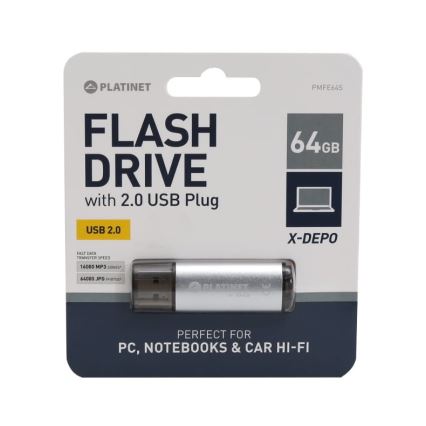 Clé USB 64GB argenté