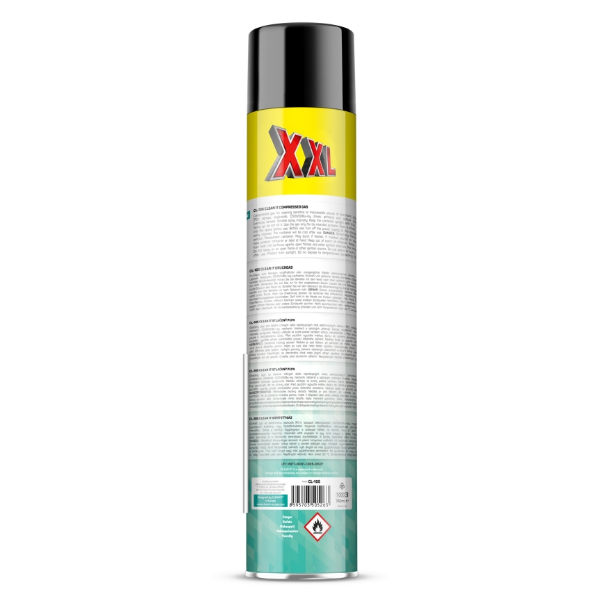 CLEAN IT CL-105 - Samengeperst gas voor het reinigen van elektronische apparaten 750 mm