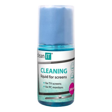 CLEAN IT CL-180 - Schermreinigingsoplossing met doek 200 mm