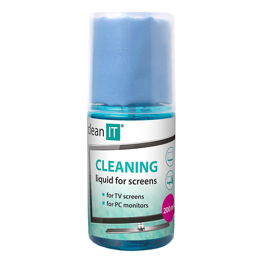 CLEAN IT CL-180 - Schermreinigingsoplossing met doek 200 mm