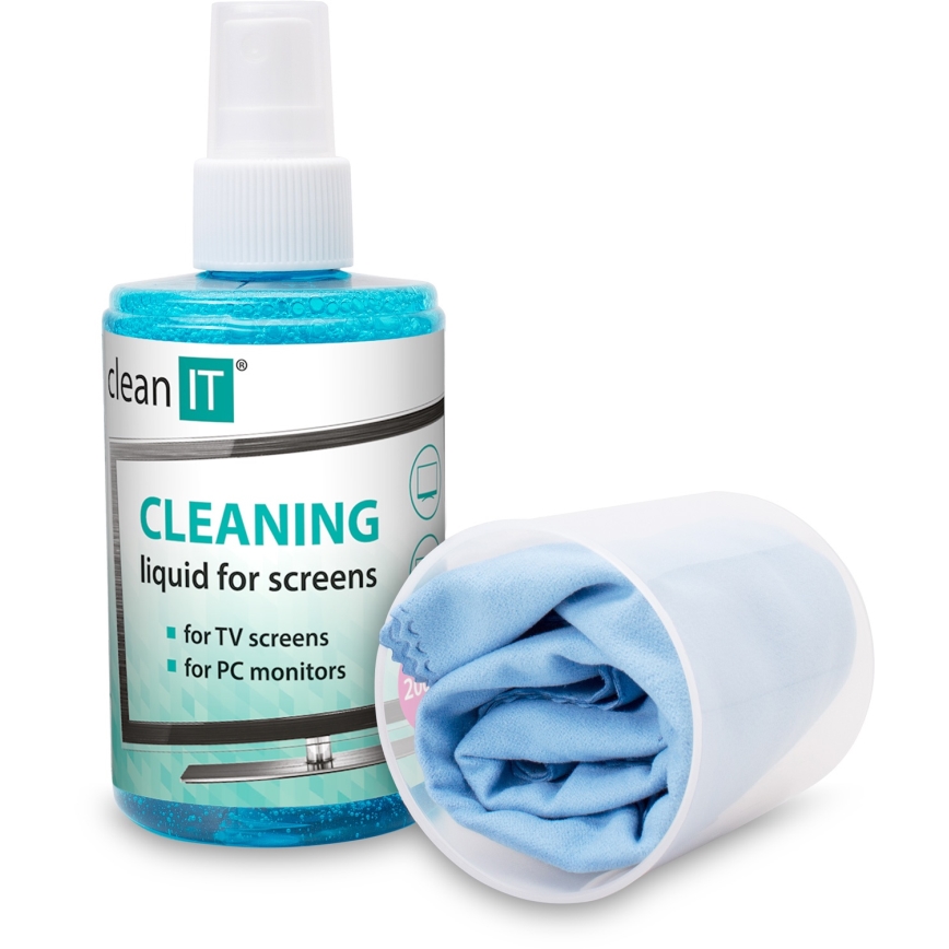 CLEAN IT CL-180 - Schermreinigingsoplossing met doek 200 mm