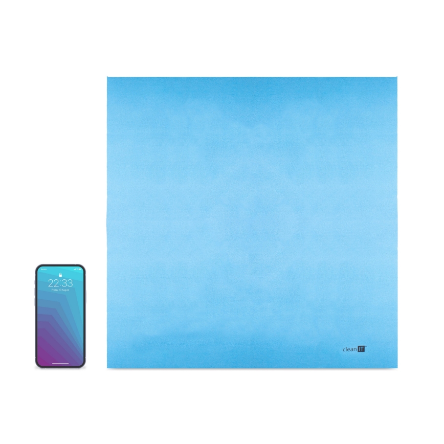 CLEAN IT CL-700 - Microvezel reinigingsdoek 40x42 cm blauw