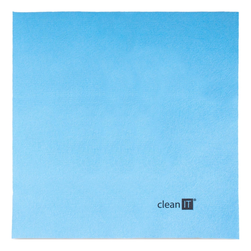 CLEAN IT CL-710 - Microvezel reinigingsdoek 19x19 cm blauw