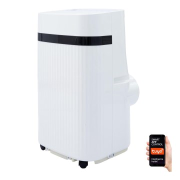 Climatiseur mobile intelligent 1340W/230V 12000BTU Wi-Fi Tuya + télécommande
