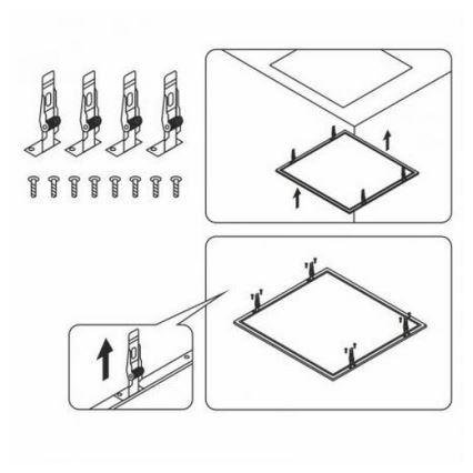 Clips pour panneaux LED