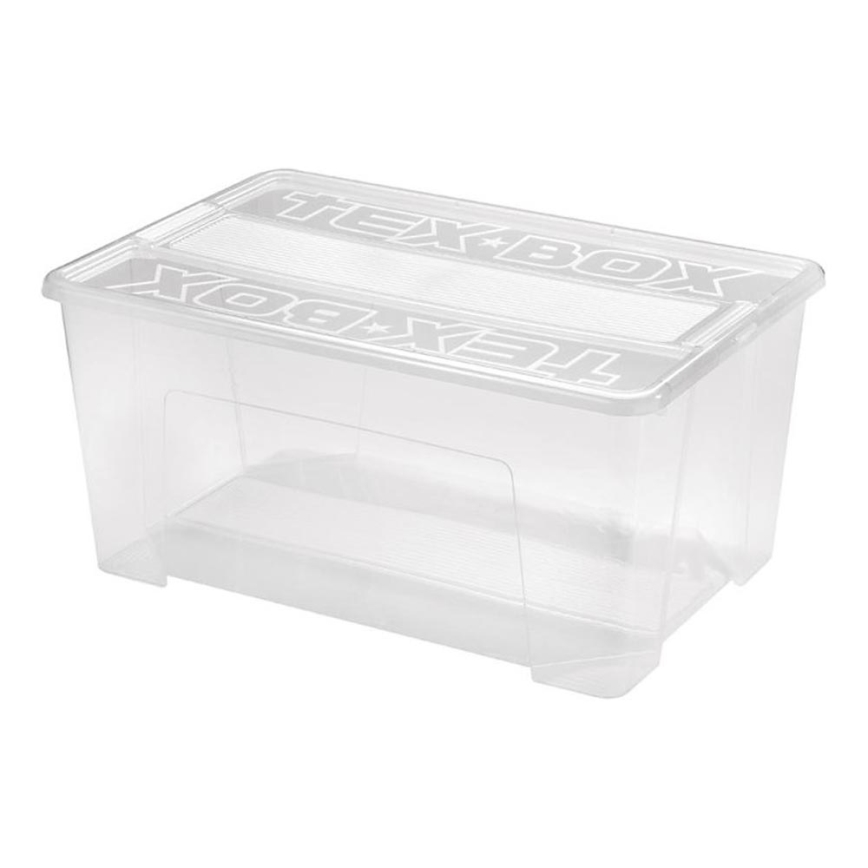 Coffre de rangement TEX BOX 48 l transparent
