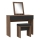 Coiffeuse JUNO + tabouret 45x29,6 cm brun/noir