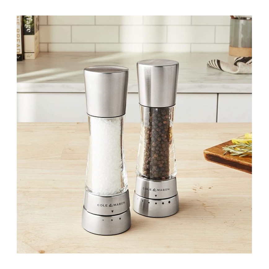 Cole & Mason - Set zout- en pepermolens DERWENT 2 stuks 19 cm mat chroom