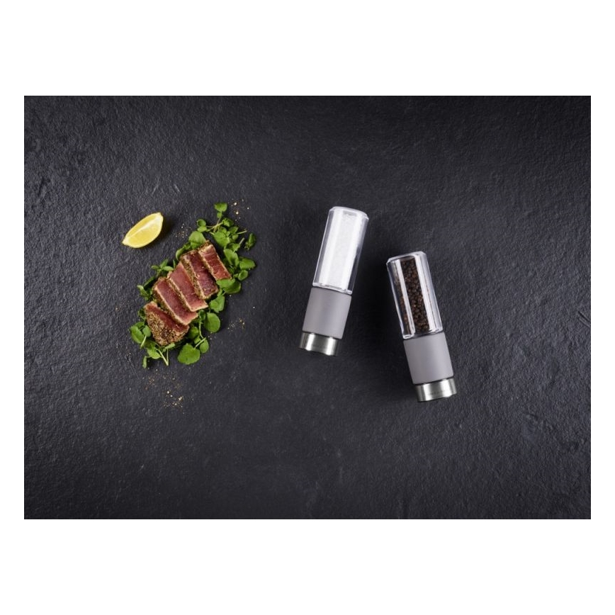 Cole & Mason - Set zout- en pepermolens REGENT CONCRETE 2 stuks beton 18 cm