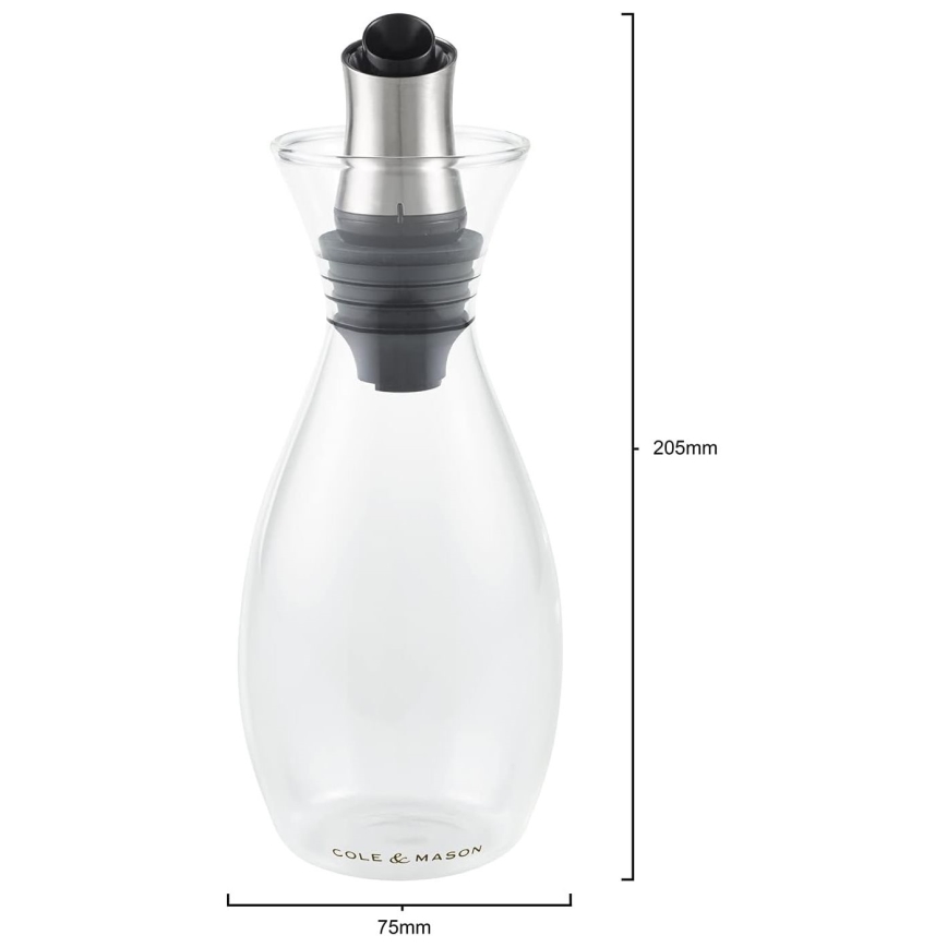 Cole&Mason - Bouteille d'huile et de vinaigre HAVERHILL FLOW 350 ml