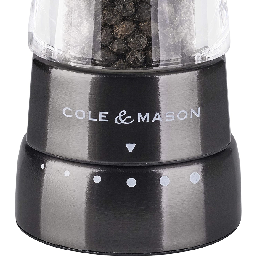 Cole&Mason - Coffret de moulins à sel et à poivre DERWENT 2 pcs 19 cm anthracite