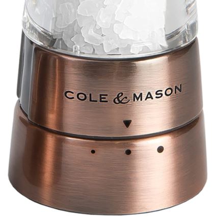 Cole&Mason - Coffret de moulins à sel et à poivre DERWENT 2 pcs 19 cm cuivre