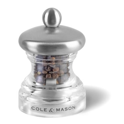 Cole&Mason - Coffret de moulins à sel et poivre BUTTON 2 pièces 6,5 cm