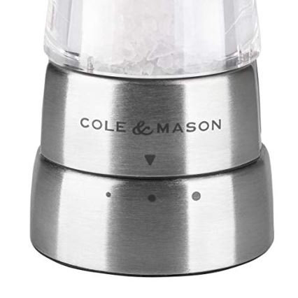 Cole&Mason - Coffret de moulins à sel et poivre DERWENT 2 pcs 19 cm chrome brillant