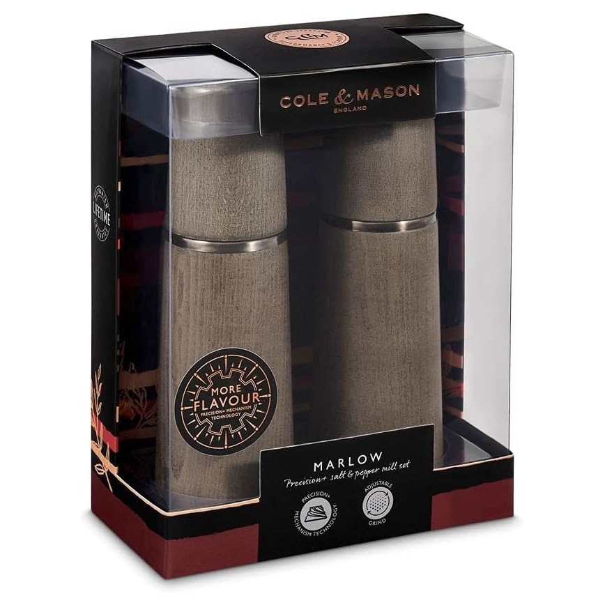 Cole&Mason - Coffret de moulins à sel et poivre MARLOW hêtre 2 pcs 18,5 cm