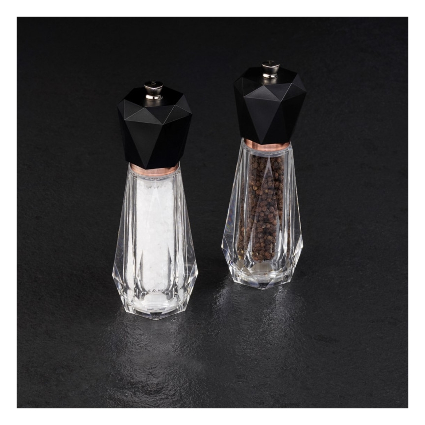 Cole&Mason - Coffret de moulins à sel et poivre SOMERTON 2 pièces 18 cm