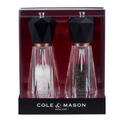 Cole&Mason - Coffret de moulins à sel et poivre SOMERTON 2 pièces 18 cm