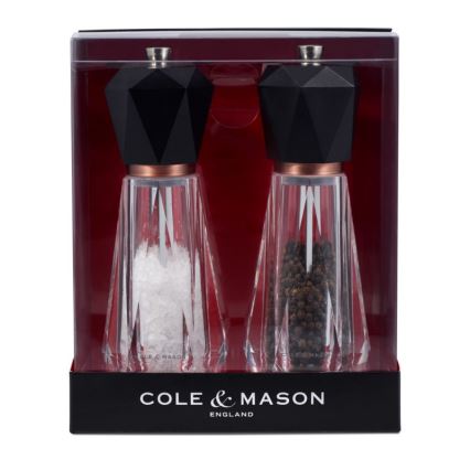 Cole&Mason - Coffret de moulins à sel et poivre SOMERTON 2 pièces 18 cm