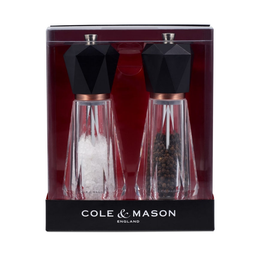 Cole&Mason - Coffret de moulins à sel et poivre SOMERTON 2 pièces 18 cm