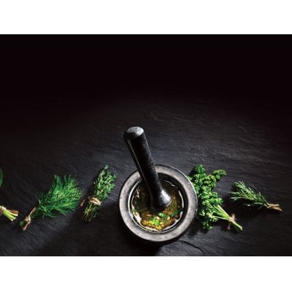 Cole&Mason - Granieten vijzel met een stamper GRANITE diameter 18 cm graniet/zwart