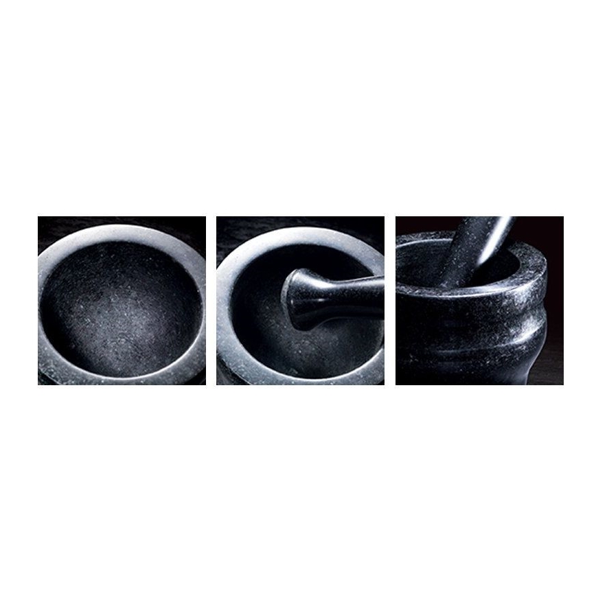Cole&Mason - Granieten vijzel met een stamper GRANITE diameter 18 cm graniet/zwart
