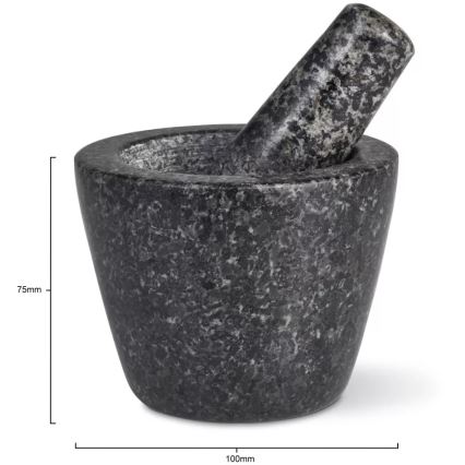 Cole&Mason - Mortier en granit avec pilon GRANITE d. 10 cm