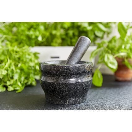 Cole&Mason - Mortier en granit avec pilon GRANITE d. 18 cm granit/noir