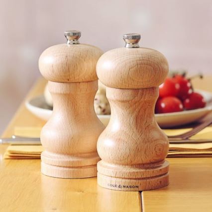 Cole&Mason - Moulin à poivre CAPSTAN BEECH hêtre 12 cm